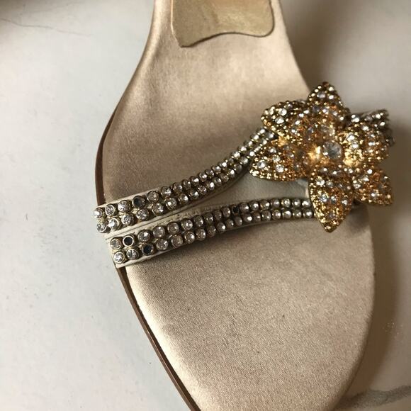 Franco Sarto heels rhinestones flower - Picture 4 of 8
